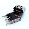 Gniazdo żeńskie mini USB - 5+4 pin - proste 