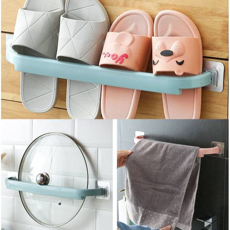 Kitchen bathroom towel hanger - self-adhesive holder