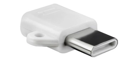 ADAPTER OTG micro USB - typ C - USB 3.0 - z otworem na brelok