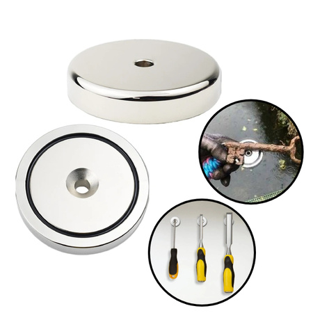 Magnes neodymowy do poszukiwań LNJ42 61kg - Magnes ratunkowy 
