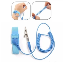 Flexible grounding wristband 1.5m with ESD clip - anti-static