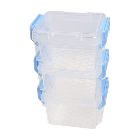 Zestaw Mini Organizerów Z Klamrą 3 Pudełeczka Do Przechowywania 53x64x45mm