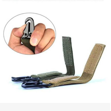 Molle metal snap hook - 25x50x4mm - belt mount - EDC