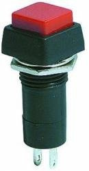 Przycisk PBS-12A - 250V 1A - czerwony - bistabilny - kwadratowy