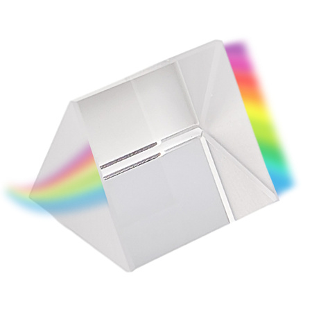 Triangular optical prism 25x25x25mm - glass