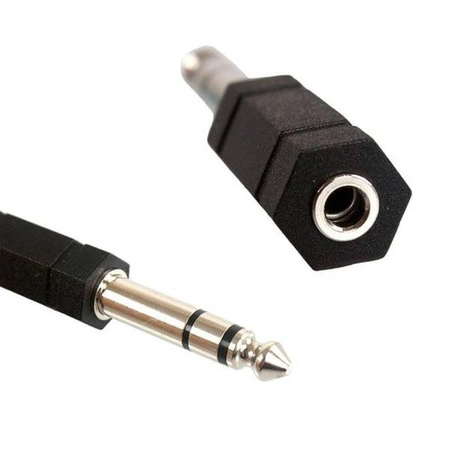 Adapter audio Jack - wtyk 6,3mm gniazdo 3,5mm - Przejściówka