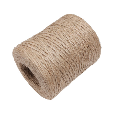 Sznurek jutowy naturalny 100g - nić na dekoracje DIY ~40mb