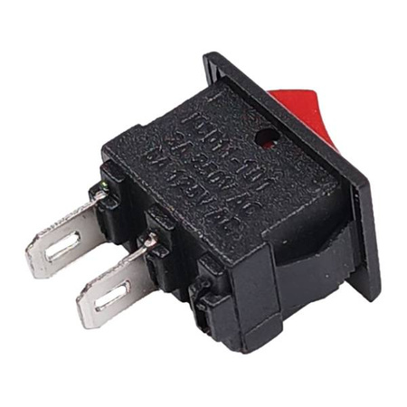 15x10mm rocker switch - red - 2PIN - 250VAC/3A - ON-OFF