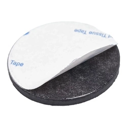 Self-adhesive rubber magnet - 35mm - black round - 3M