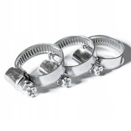 Set of 6 pcs clamp - metal worm clamp for pipes and hoses