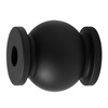 Wibroizolator 15mm/15mm - średnia twardość - czarny - tłumik drgań, damper, amortyzator - 1 szt