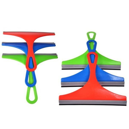 Cabin window glass water squeegee - mix of colors