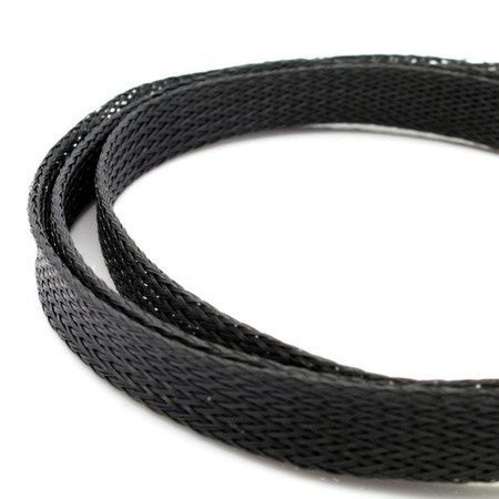 Oplot na przewody 4mm/8mm - czerwony - Oplot poliestrowy/ Plecionka - 1mb
