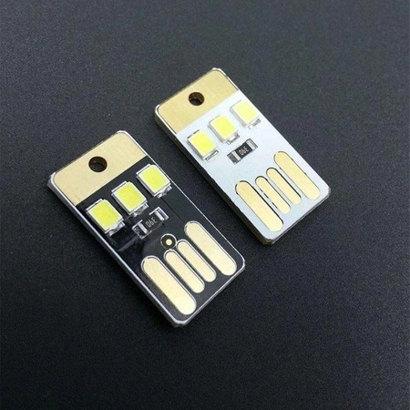 Brelok mini LED na USB - 3 diody LED - 25x12mm
