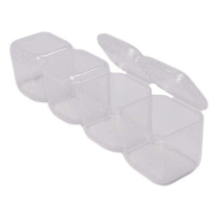 Plastikowe Pudełeczko - 55x45x15mm - Zamykany Pojemniczek - Organizer