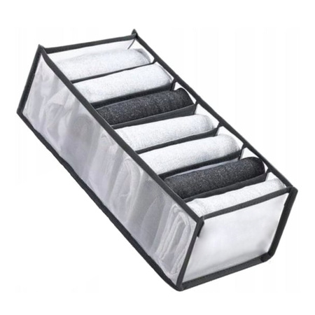 Linen organizer - 7 compartments - drawer insert - folding - fabric 