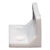 Corner connector for furniture 22x38mm - white - Furniture bracket - Angle support