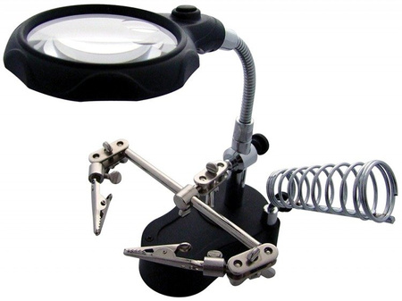 Third Hand with Magnifier - LED backlight - ZD-10MB