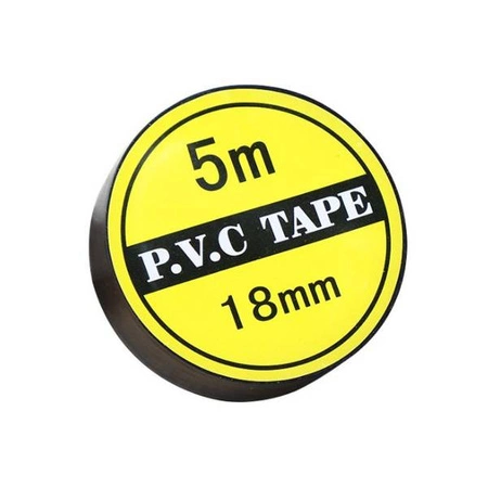 Taśma Izolacyjna 18mm x 5m - czarna - Taśma PVC ochronna