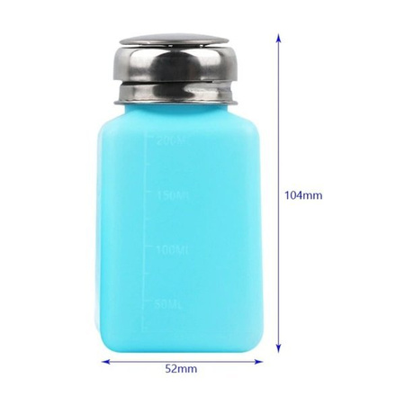 Butelka dozująca ESD 200ml - z pompką - niebieska - dozownik